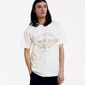 The Kooples Faded Ecru Crew Neck T-shirt with Eagle Print - NWT!